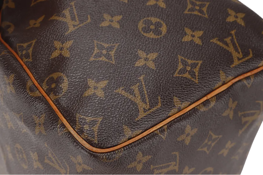 LOUIS VUITTON SPEEDY 30 MONOGRAM CANVAS GOLD HARDWARE WITH PADLOCK, NO KEYS & DUST COVER