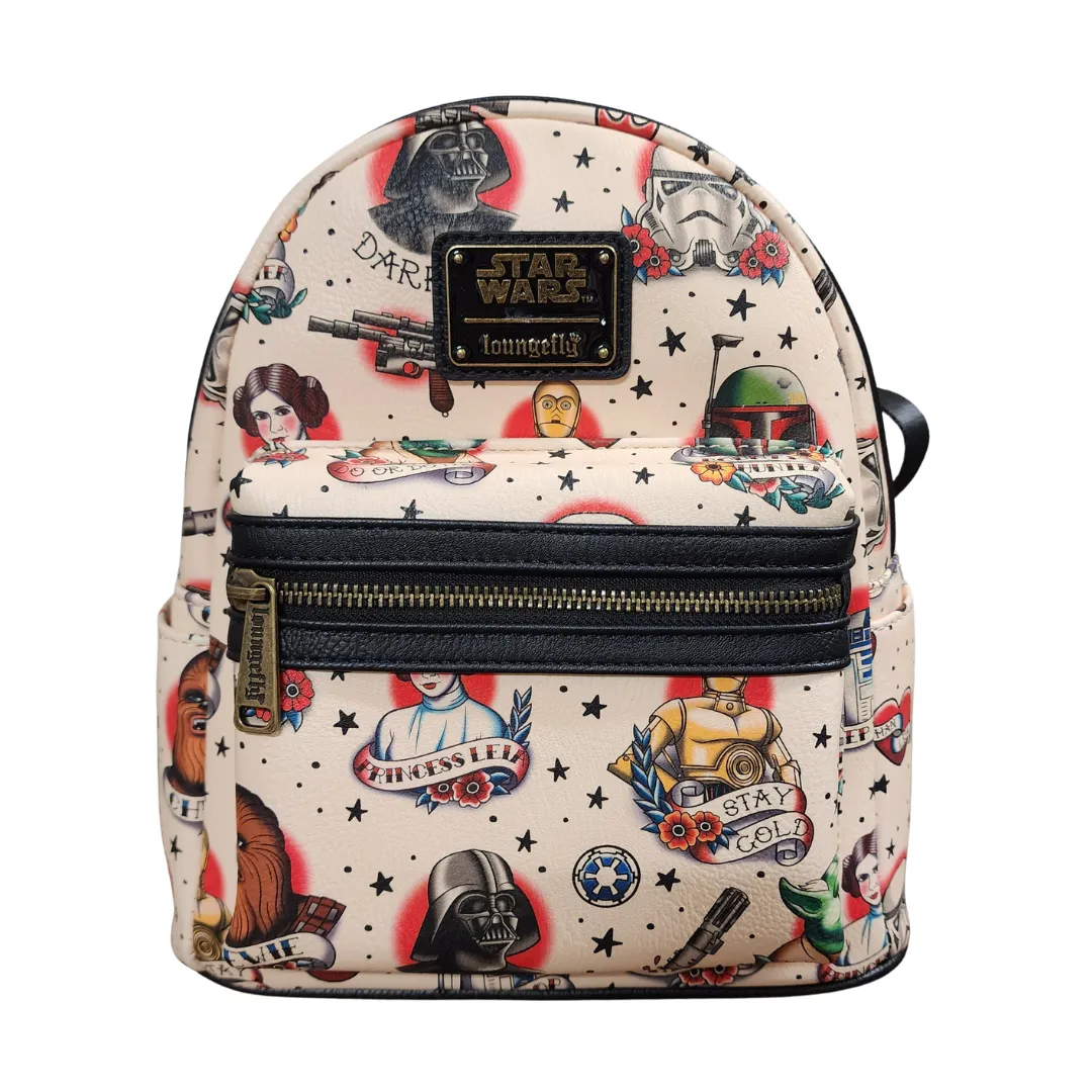 Loungefly Star Wars Cream Tattoo Mini DEFECTIVES