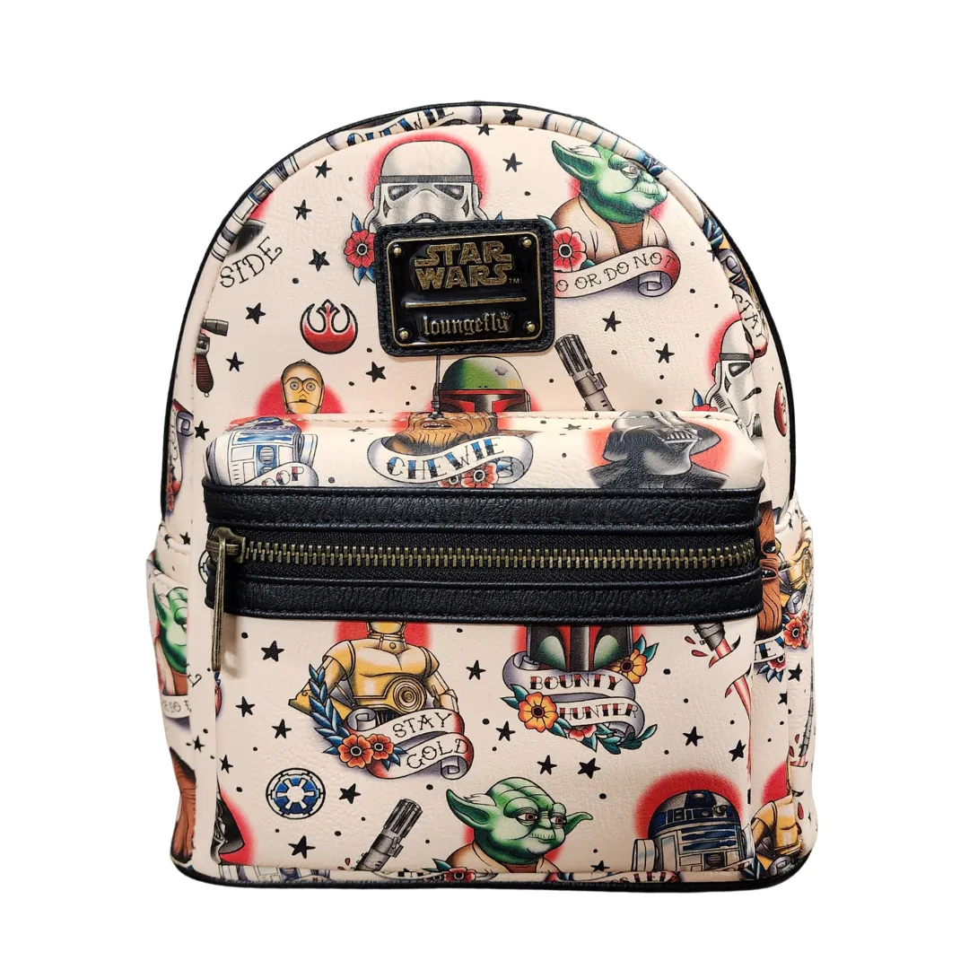 Loungefly Star Wars Cream Tattoo Mini DEFECTIVES