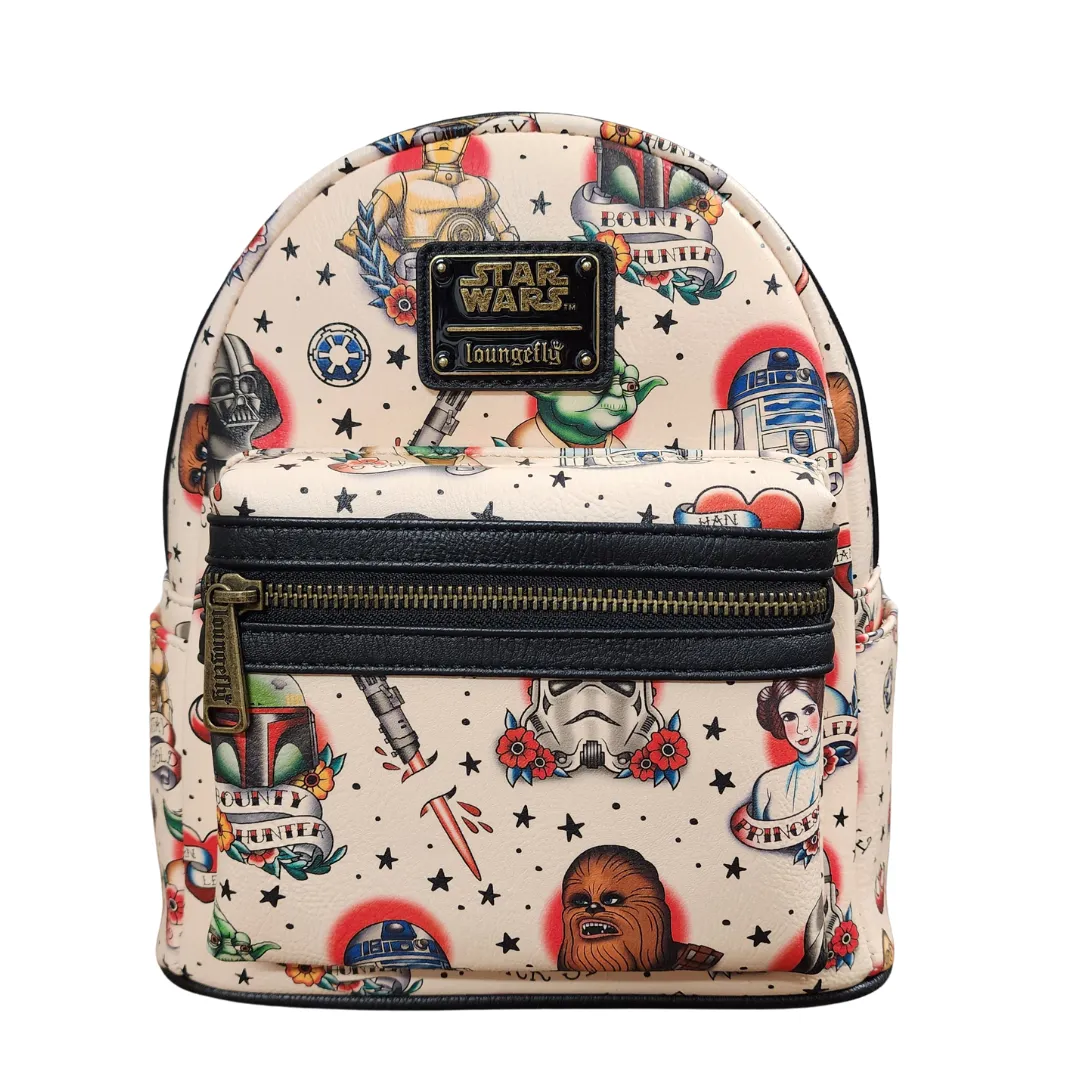 Loungefly Star Wars Cream Tattoo Mini DEFECTIVES