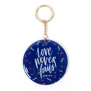 Love Never Fails {Keychain & Car Charm}