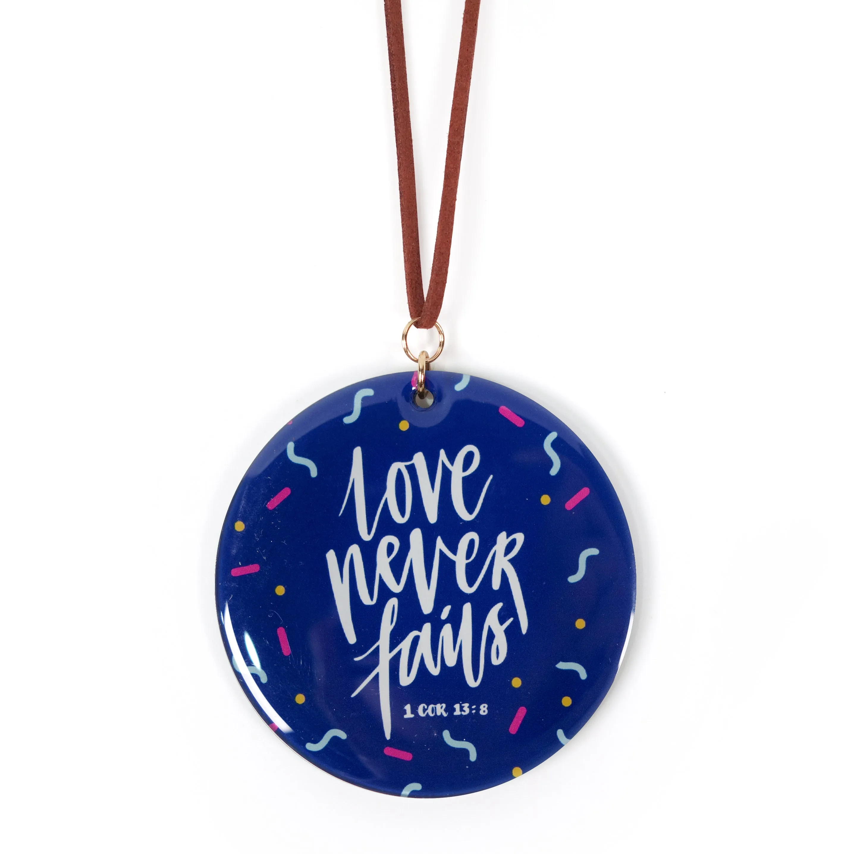 Love Never Fails {Keychain & Car Charm}
