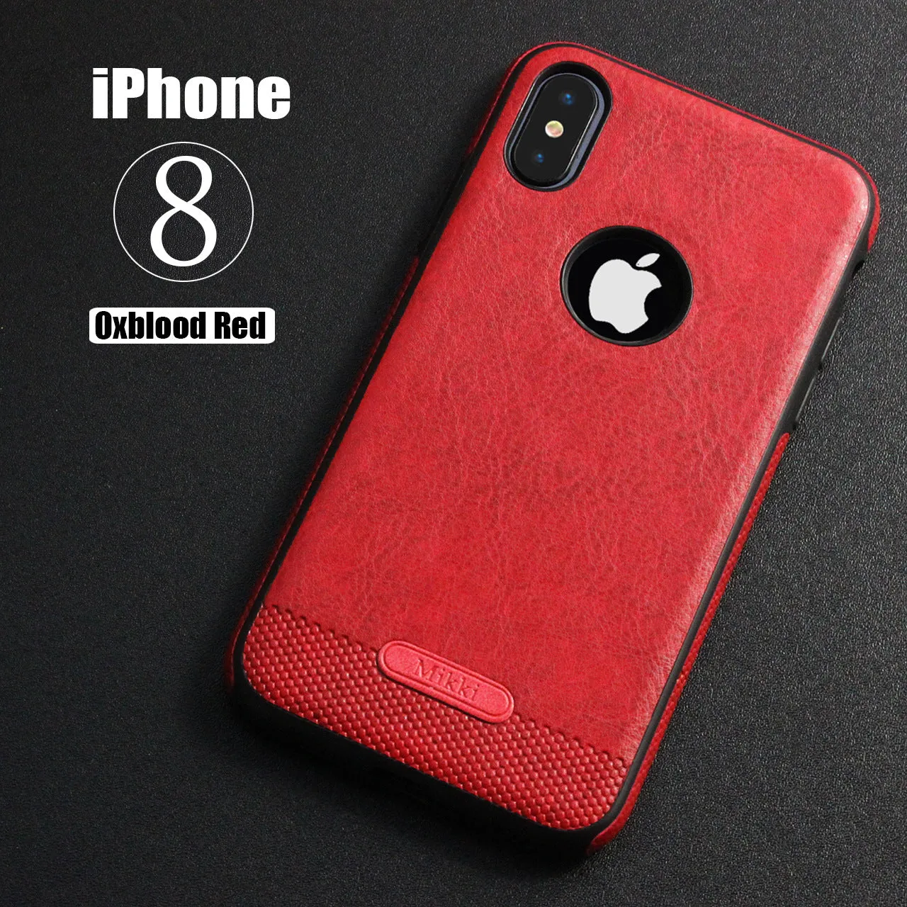 Luxury Textured Back Cover Flexible Soft Shockproof Full Protection Cases for iPhone X Black