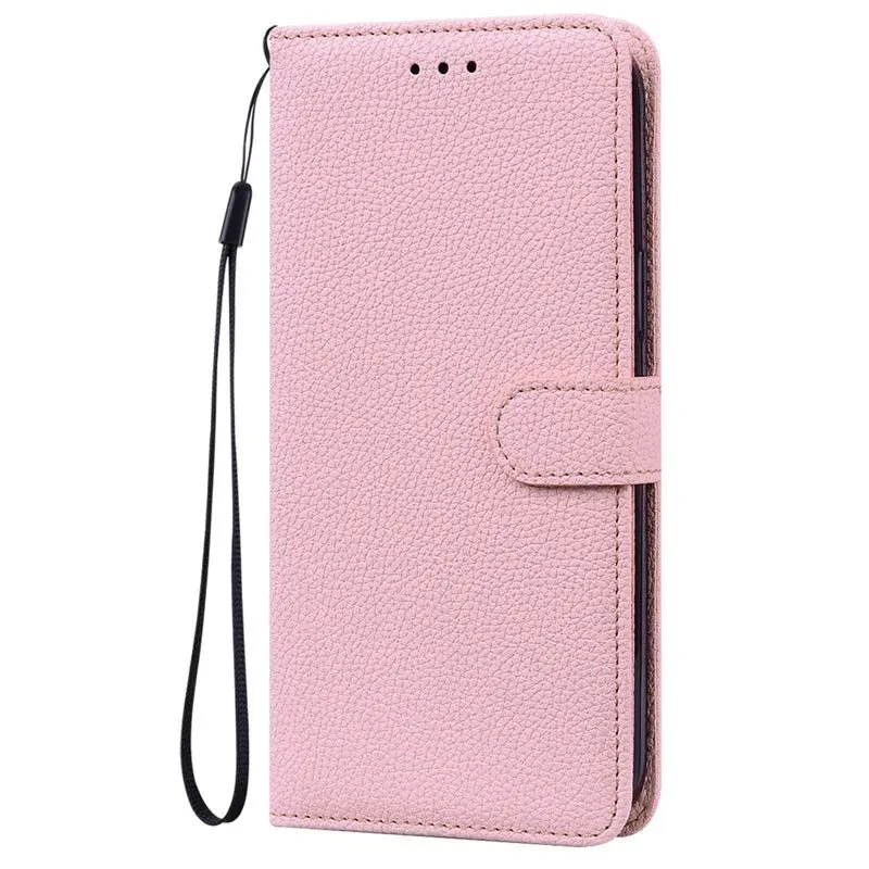 Lychee Leather Wallet iPhone Case