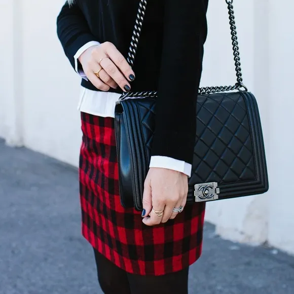 Madewell Gamine Mini Skirt in Buffalo Check (0)