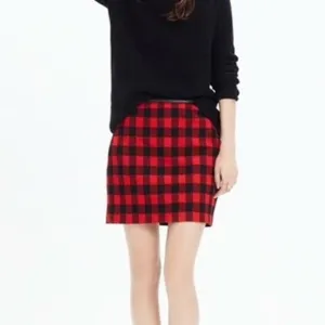 Madewell Gamine Mini Skirt in Buffalo Check (0)