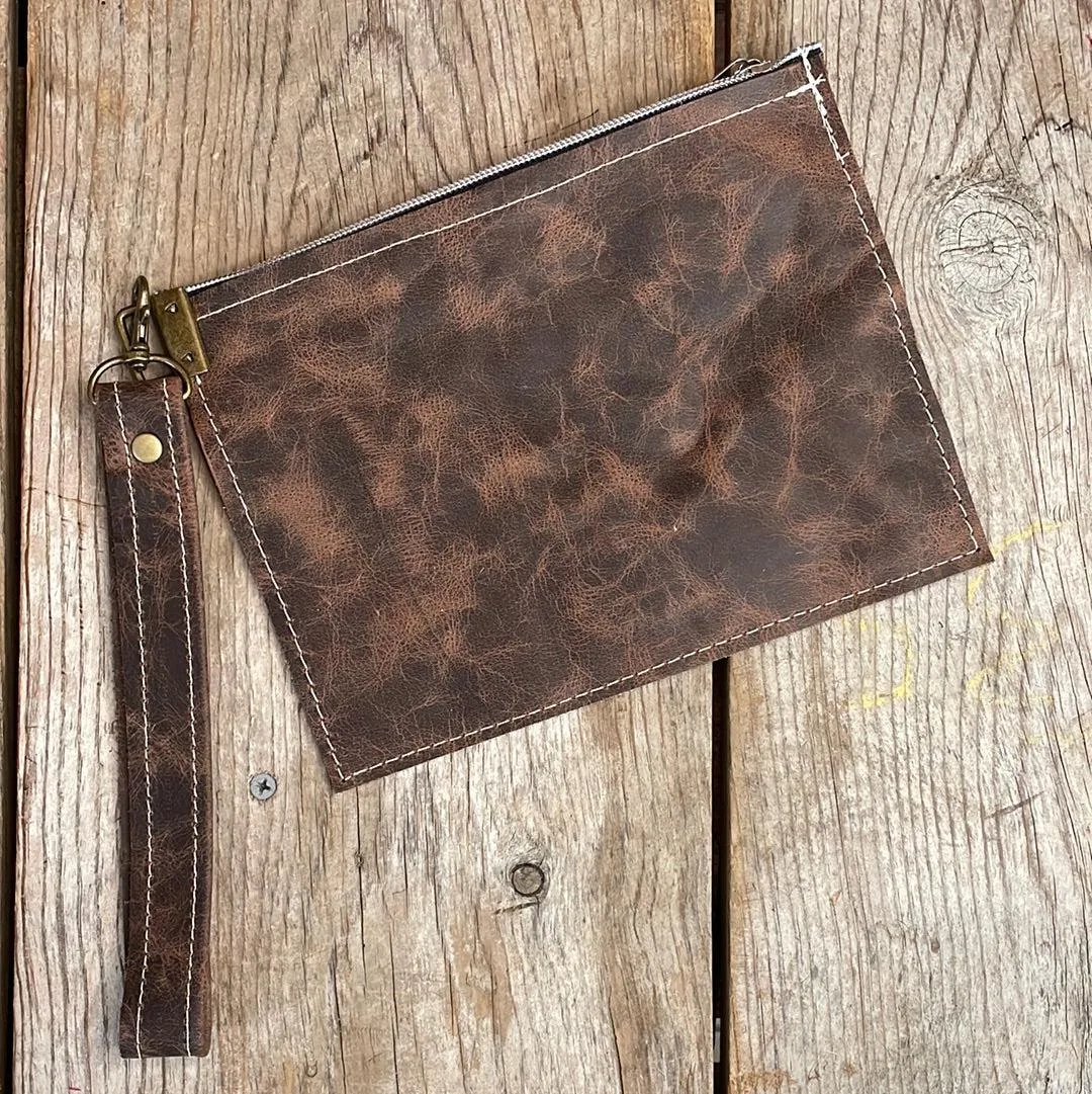 Make-up bag - Brindle w/ Western Tool