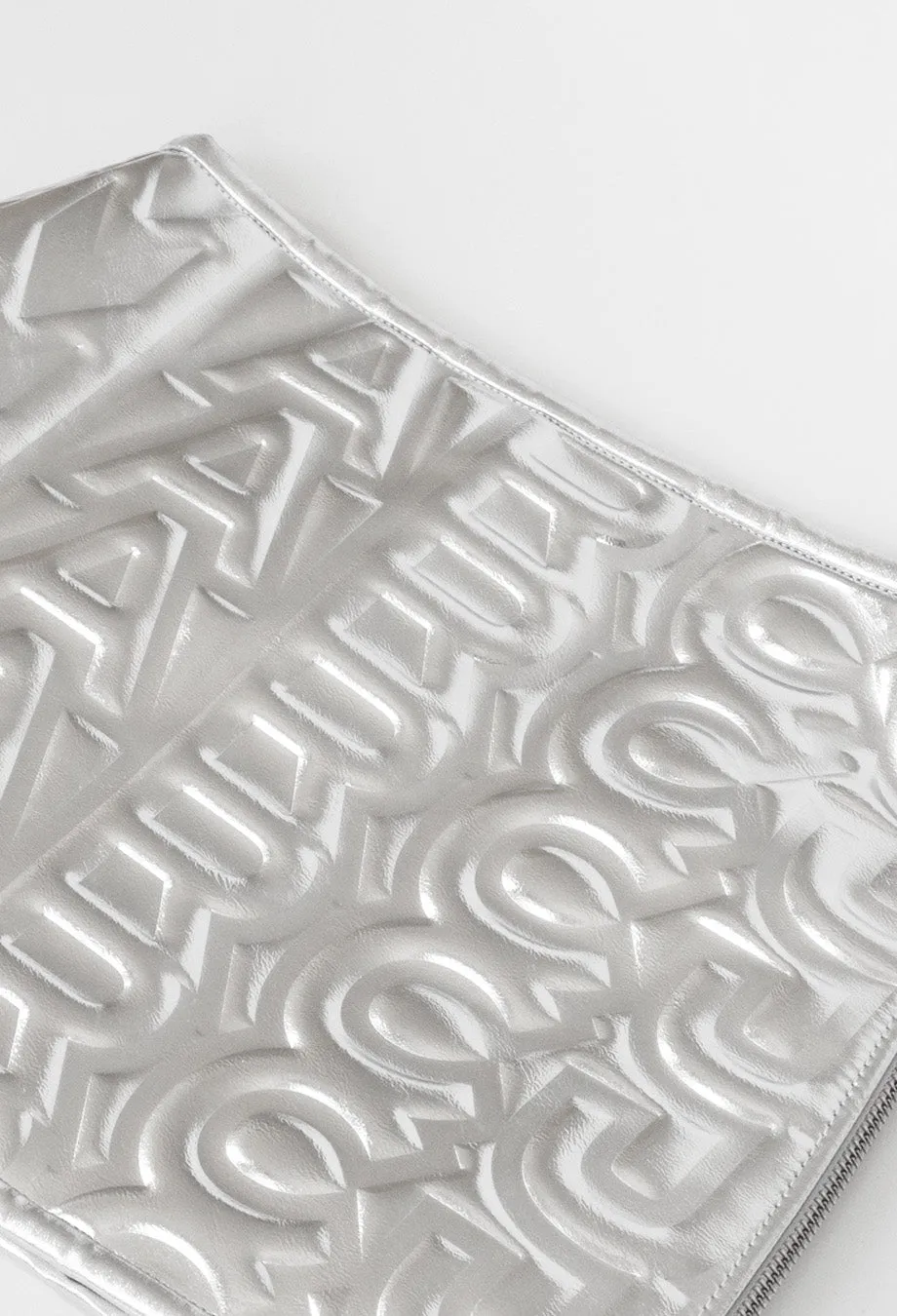 Marc Jacobs Puffy Mini Skirt in Silver
