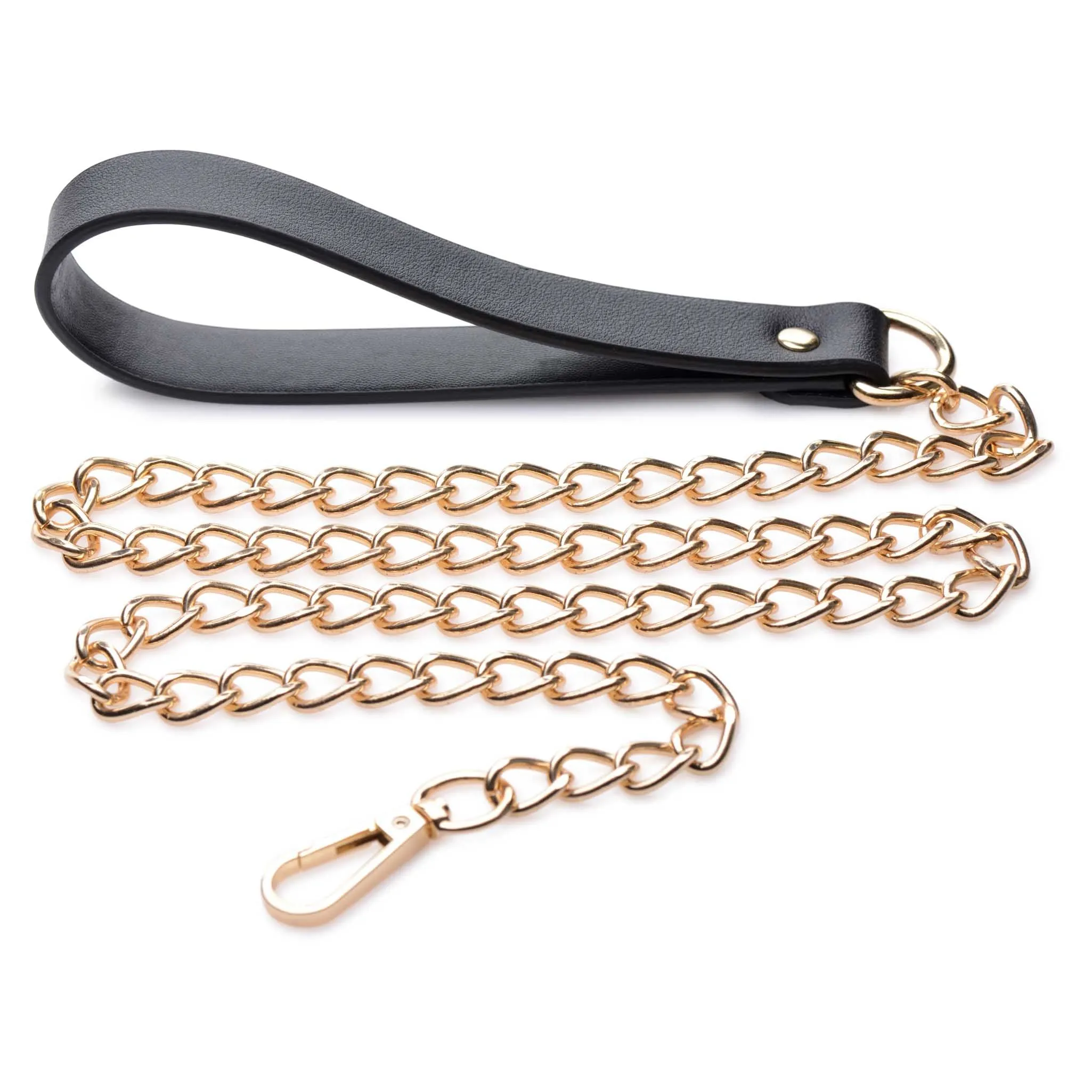 Master Series Chain Leash - Black/Gold
