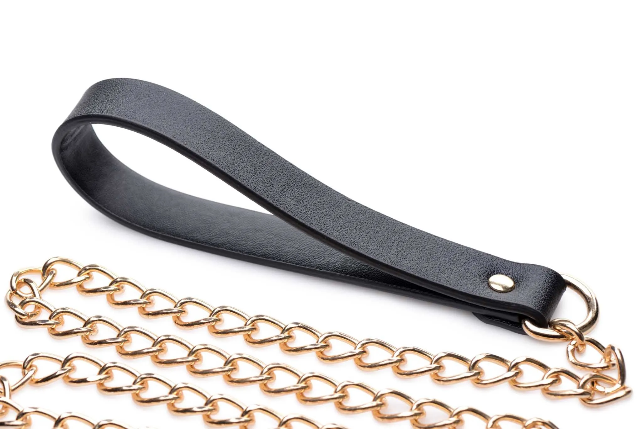 Master Series Chain Leash - Black/Gold