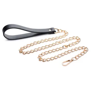 Master Series Chain Leash - Black/Gold