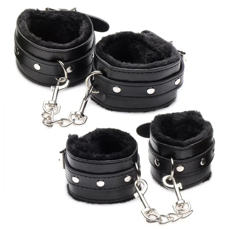 Master Series Hook Up Plush 10 Piece Bondage Set