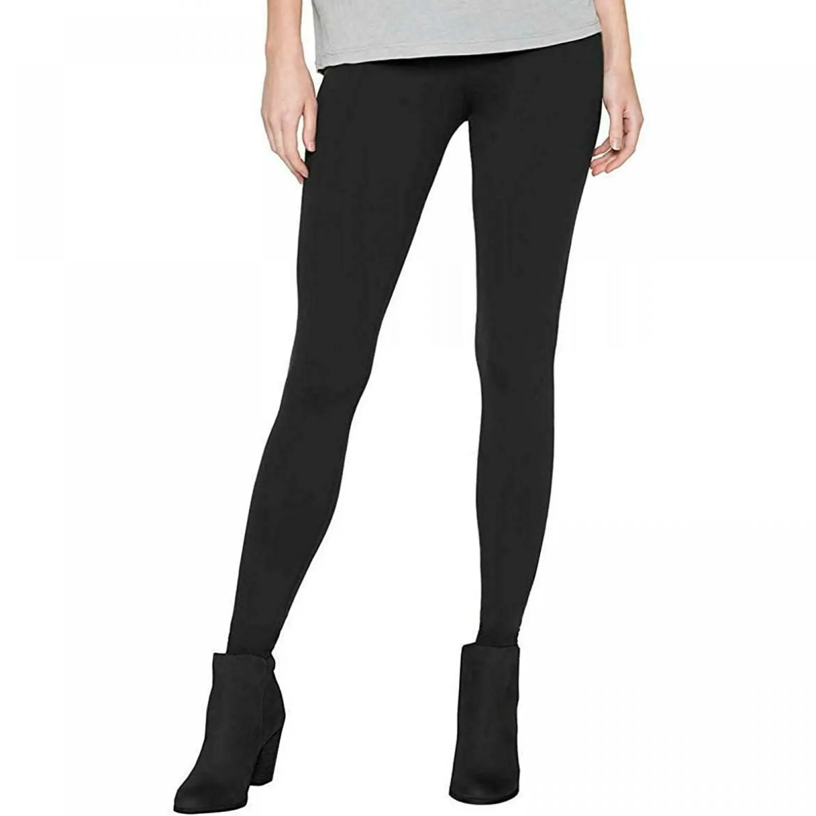 Matty M Women's Wide Waistband Wear Everywhere Leggings Black Medium