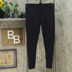 Matty M Women's Wide Waistband Wear Everywhere Leggings Black Medium