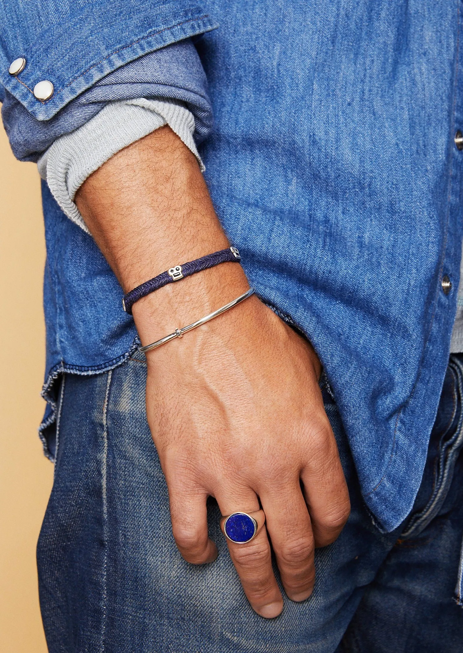 Max Fishtail Bracelet in Indigo
