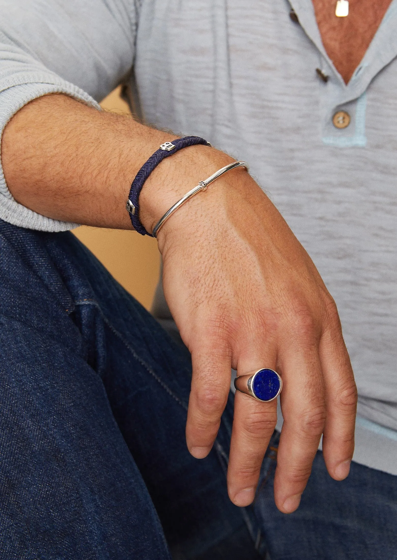 Max Fishtail Bracelet in Indigo
