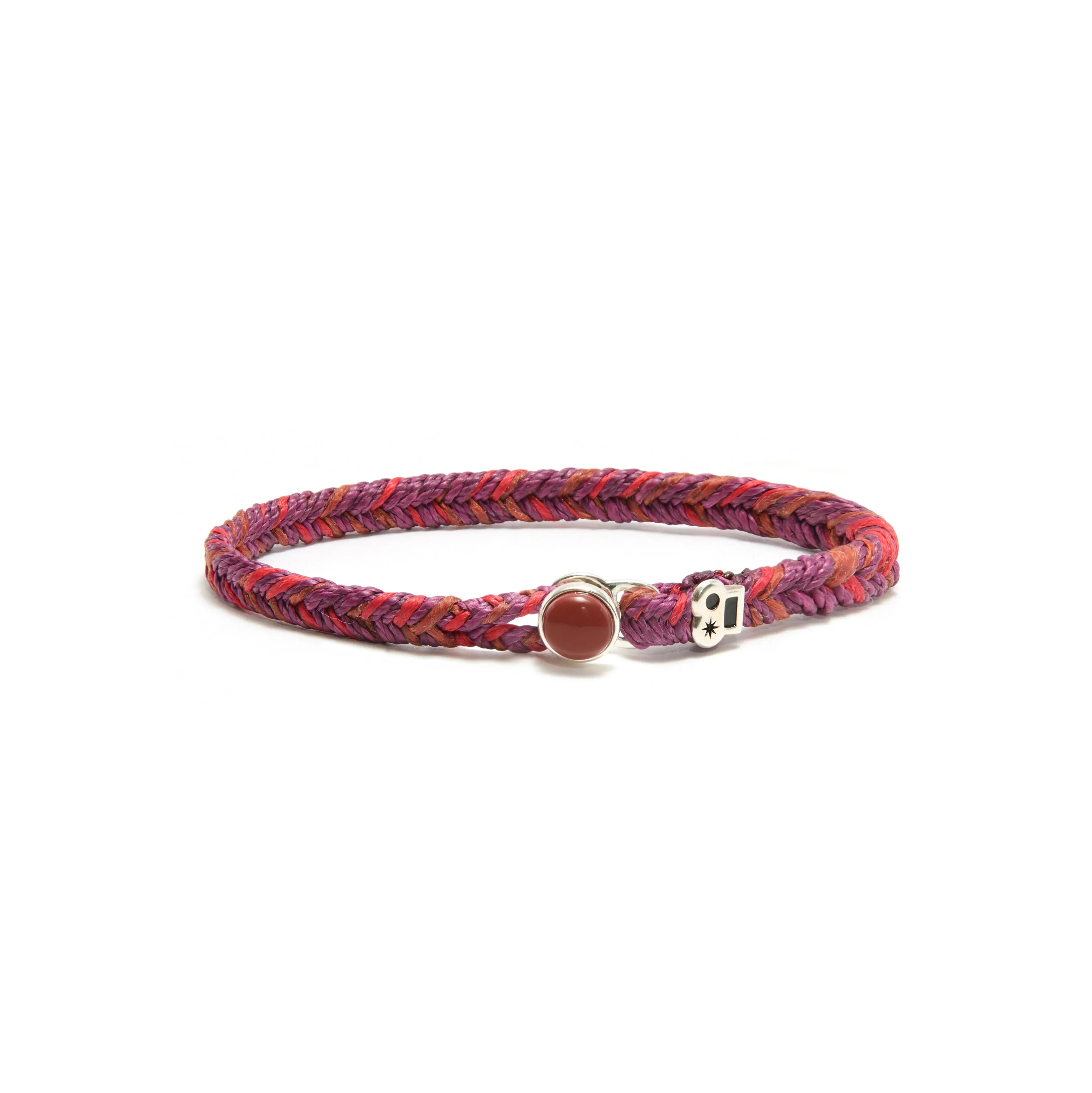Max Icon Fishtail Button Bracelet in Cinnabar Fleck