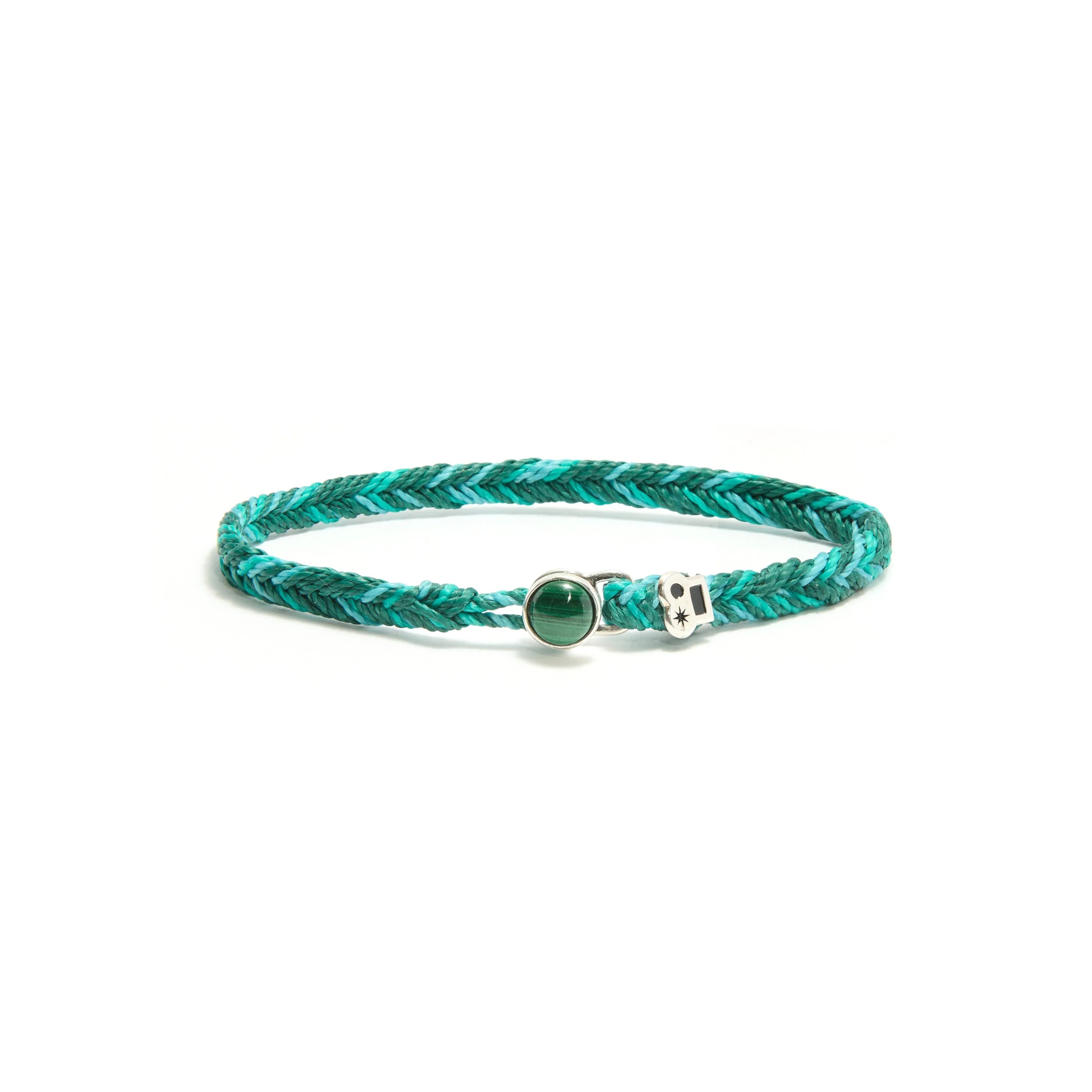 Max Icon Fishtail Button Bracelet in Marine Fleck