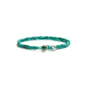 Max Icon Fishtail Button Bracelet in Marine Fleck