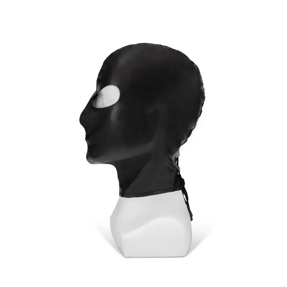 Me you us Pu Black Hood with Eyes