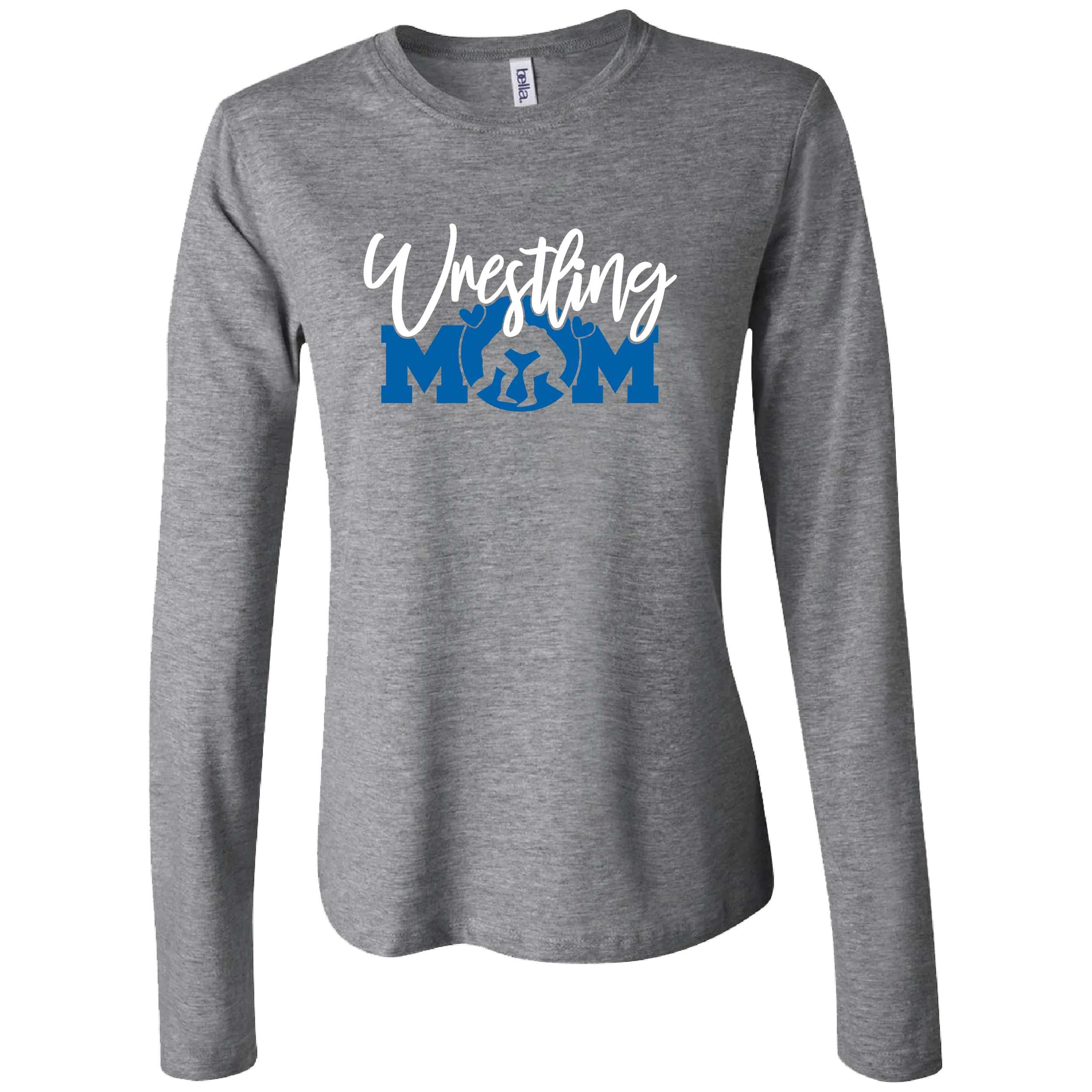 MIDDLESEX WRESTLING Screen Print Grey Long Sleeve Shirt