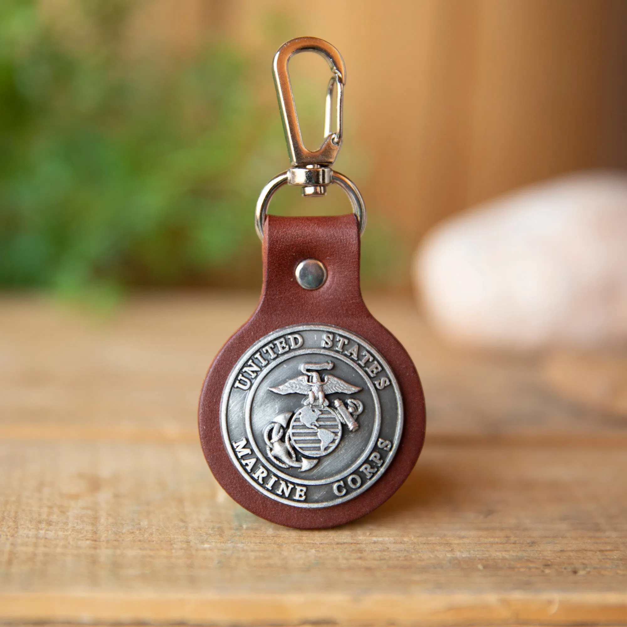 Military Emblem Hook Keyfob