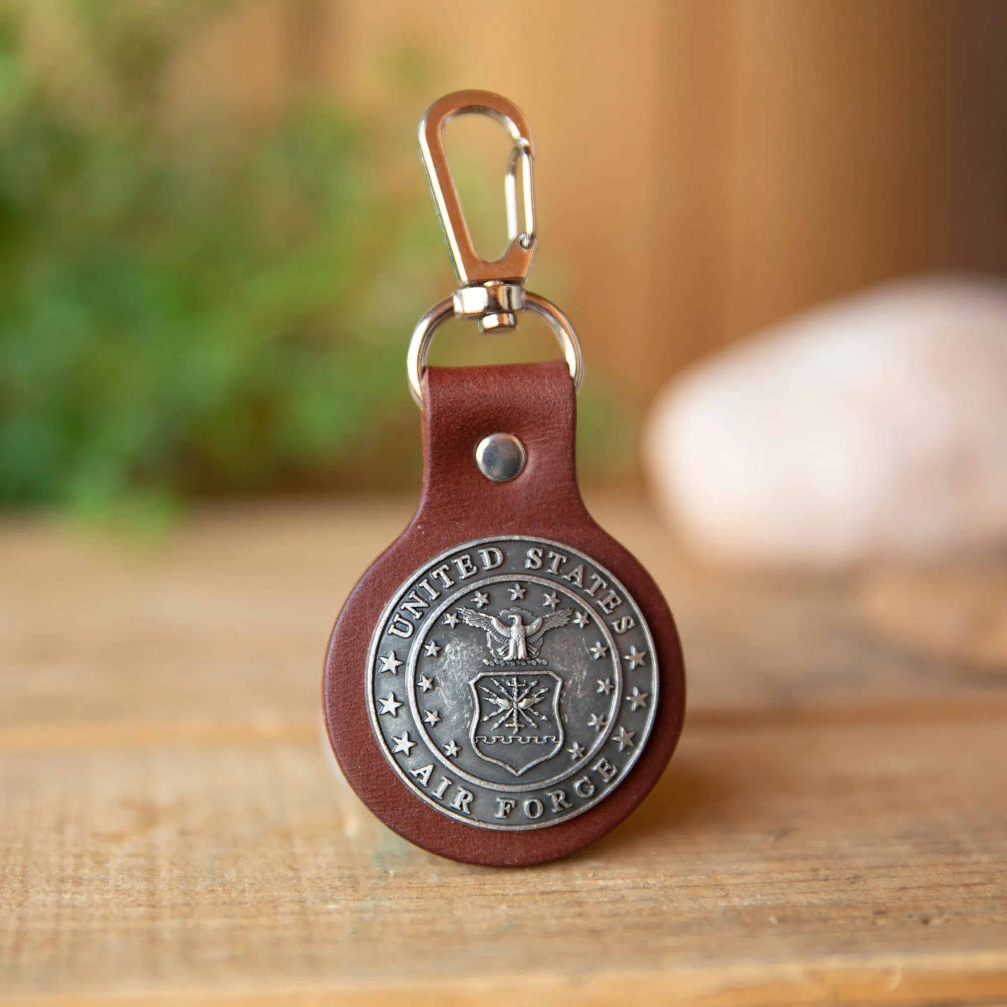 Military Emblem Hook Keyfob