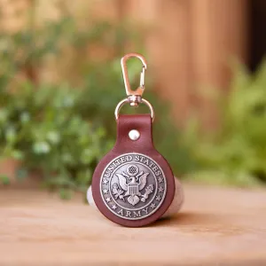 Military Emblem Hook Keyfob