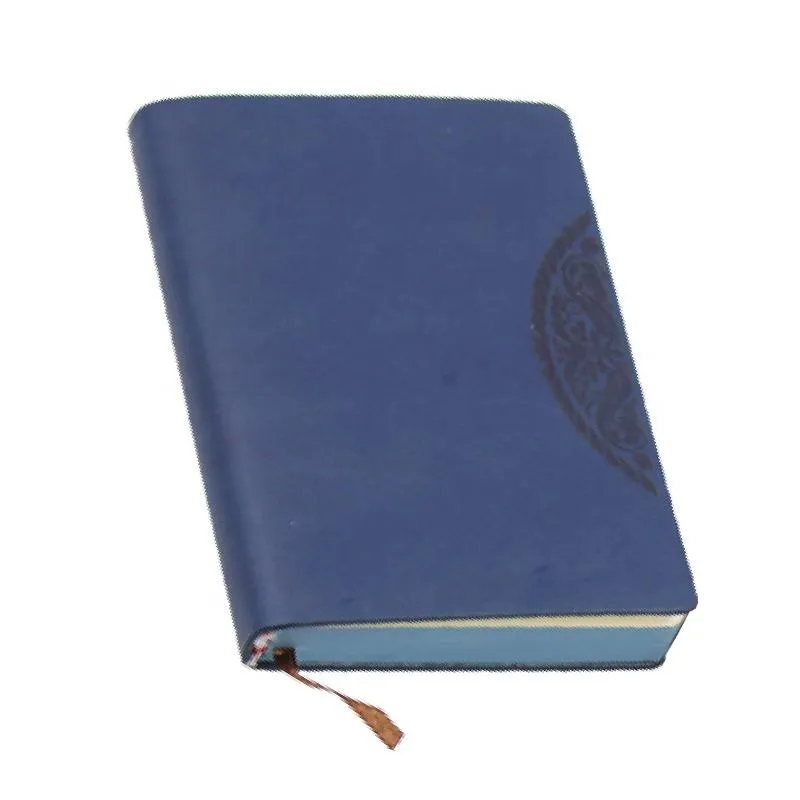 Mini Notebook With Embossed Flower Pattern On Pu Leather Cover