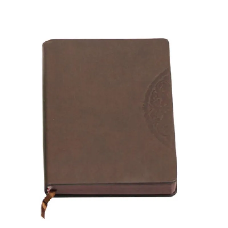 Mini Notebook With Embossed Flower Pattern On Pu Leather Cover