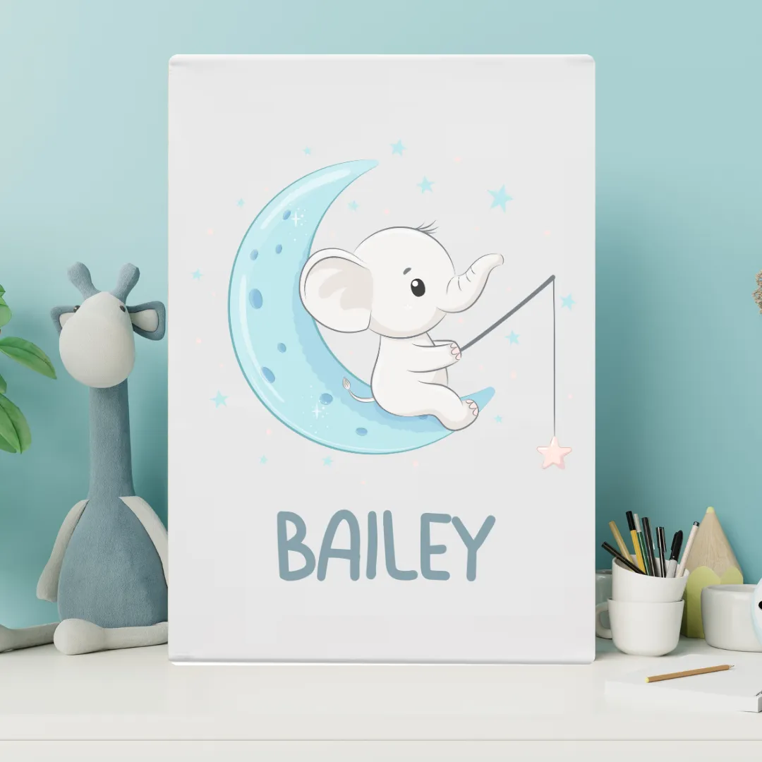 MLW By Design - Elephant Name Canvas Print