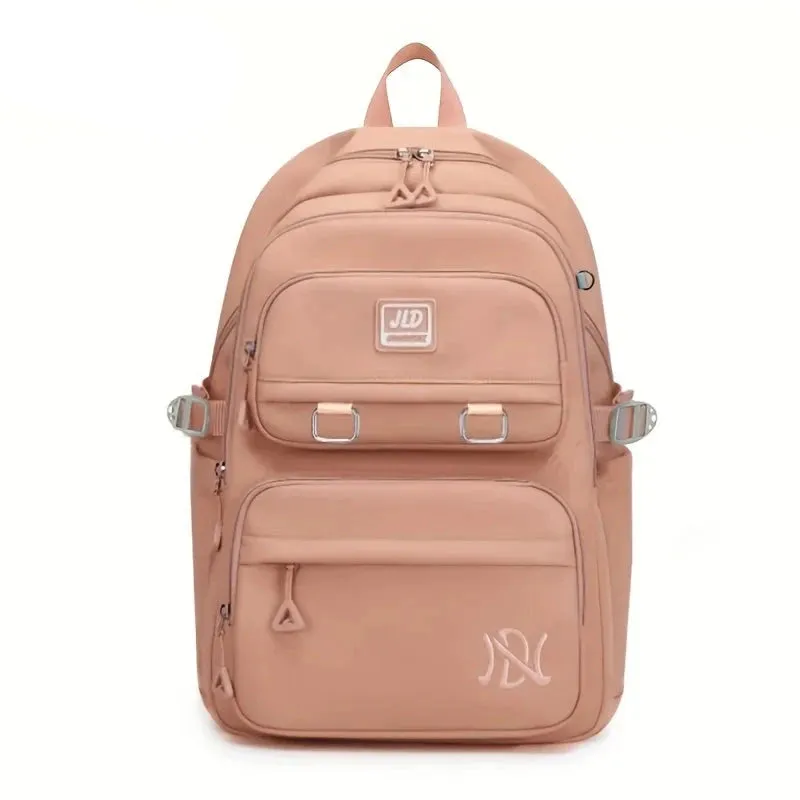 Mochila De Nylon Impermeável Para Estudantes Bolsa De Ombro Material Resistente