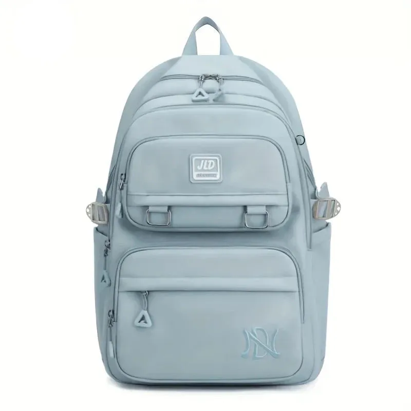 Mochila De Nylon Impermeável Para Estudantes Bolsa De Ombro Material Resistente