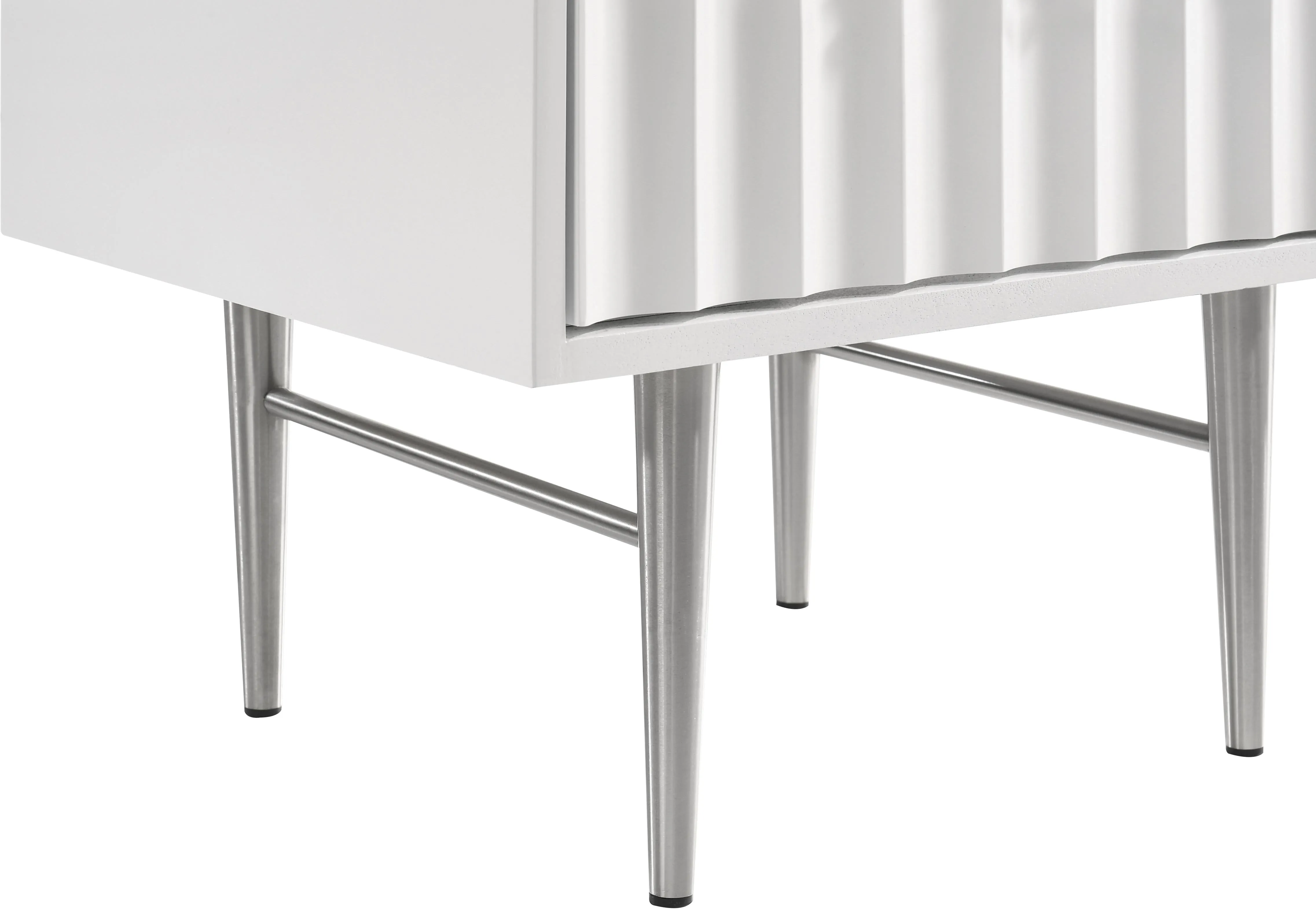 Modernist White Gloss Night Stand