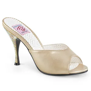 MONROE-05  Champagne Faux Leather
