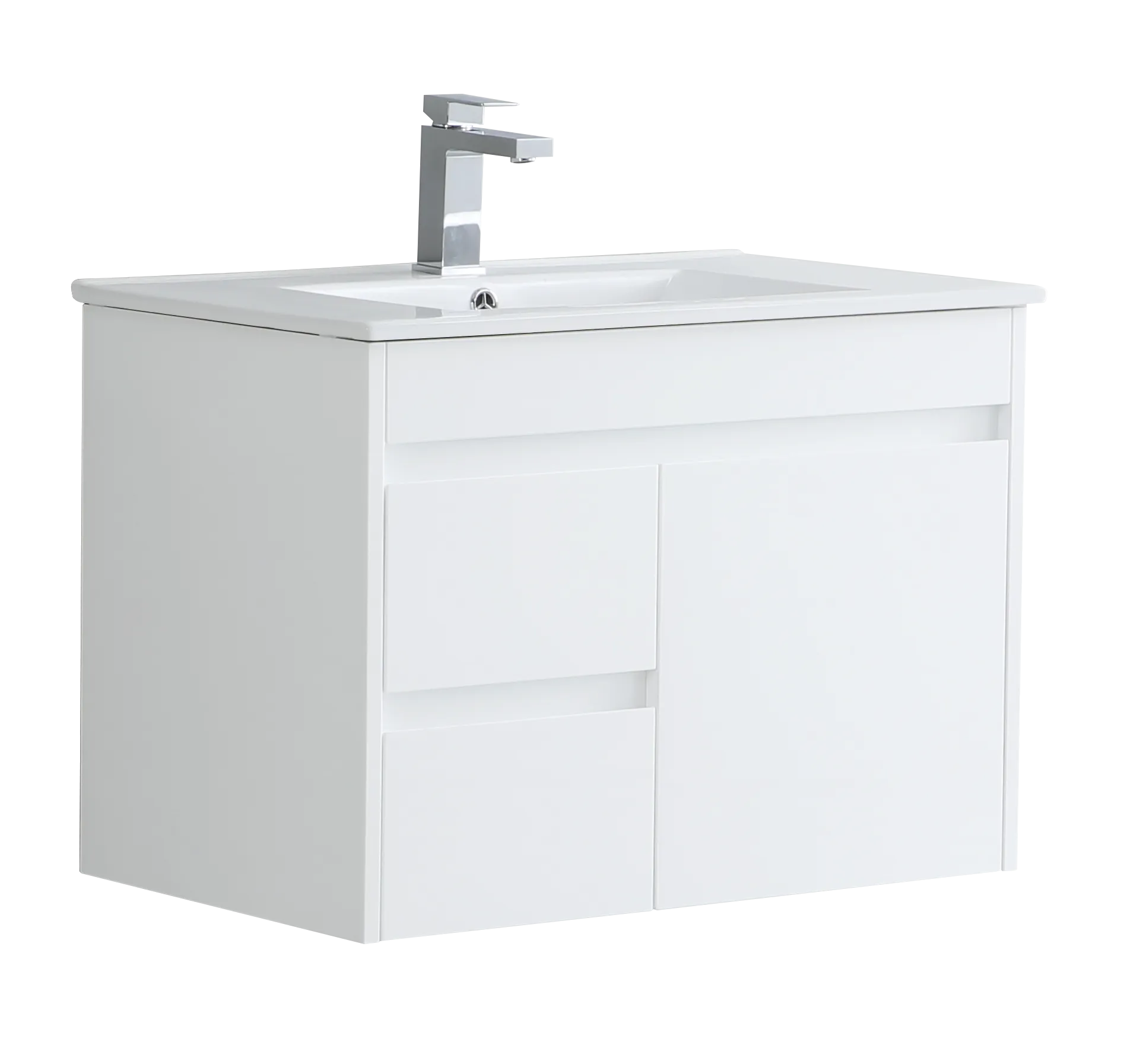 Monza 750mm Wall Hung Waterproof PVC Vanity Unit and Basin