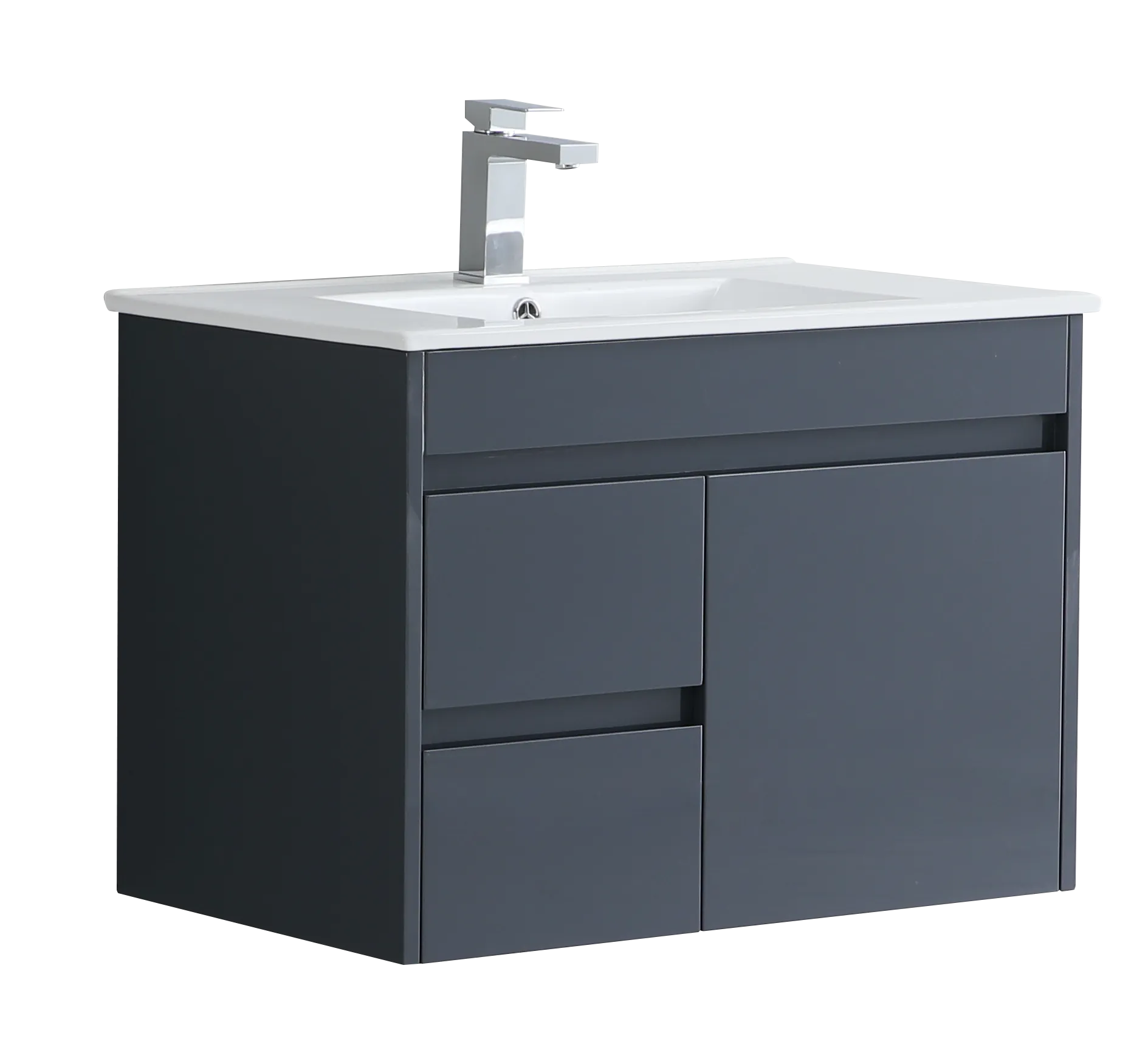 Monza 750mm Wall Hung Waterproof PVC Vanity Unit and Basin