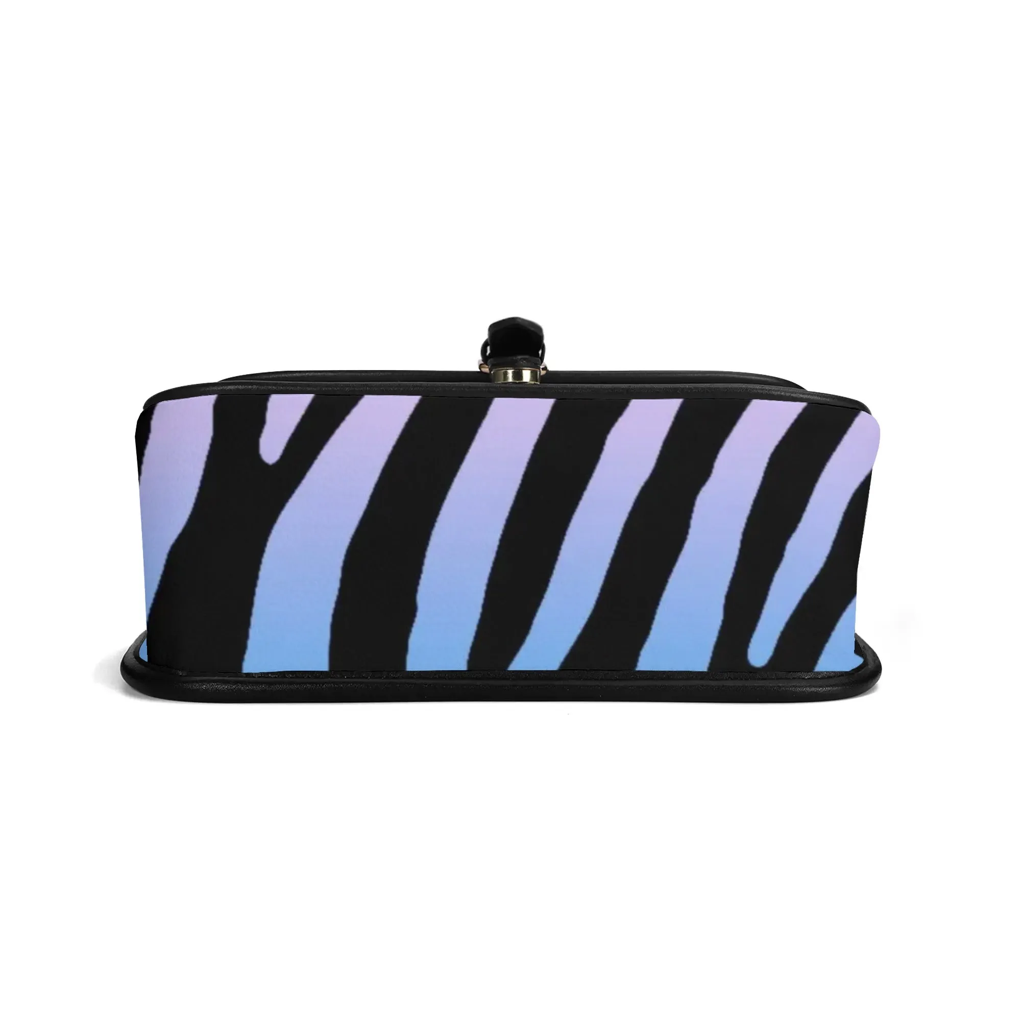 Multicolored Color Gradient Tiger Print PU Leather Chain Accent Shoulder Bag