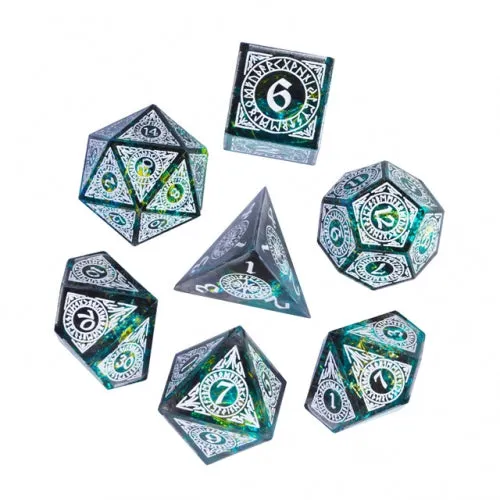 Mystic Wonders - Candy Glitter Paper Dice - RPG Dice Set