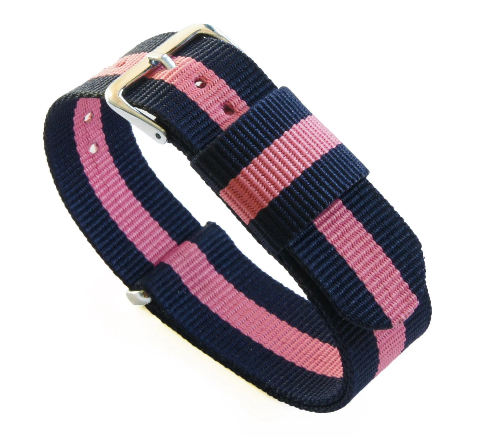 Navy And Pink NATO® style Watch Band (24mm SALE)