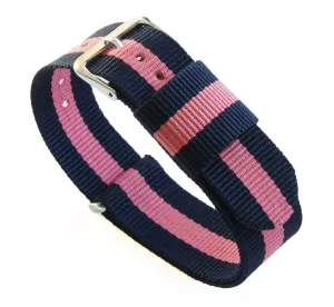 Navy And Pink NATO® style Watch Band (24mm SALE)
