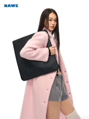 [NAWS] Geometric Leather Tote Bag