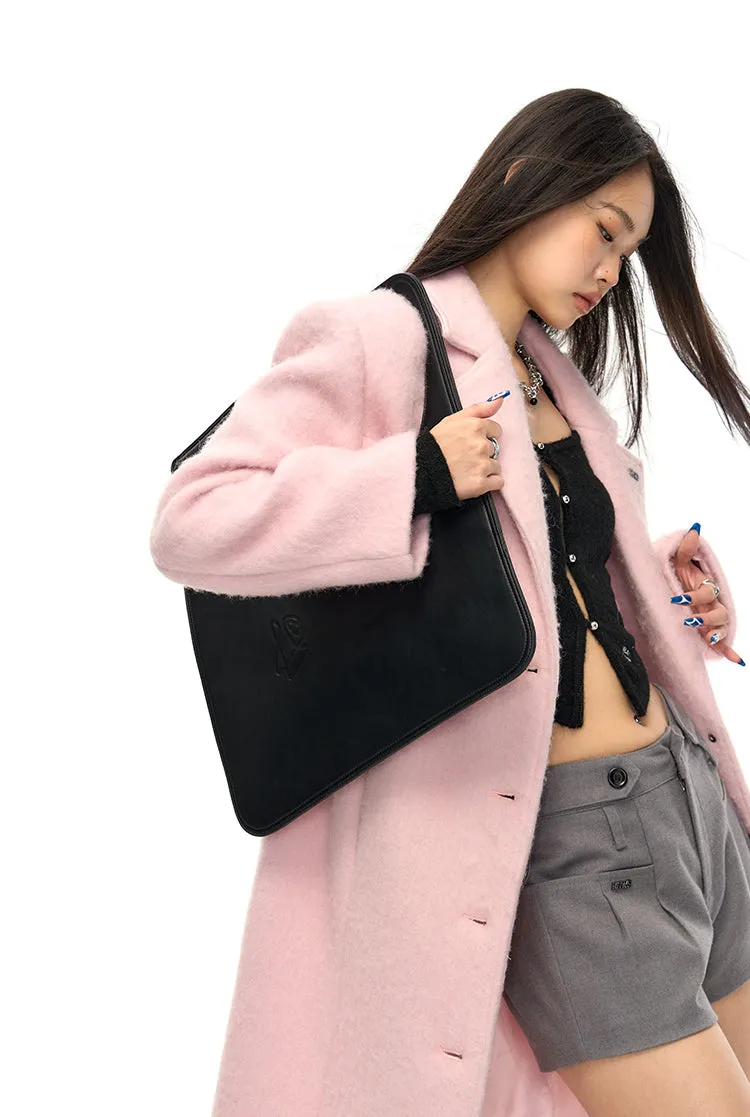 [NAWS] Geometric Leather Tote Bag