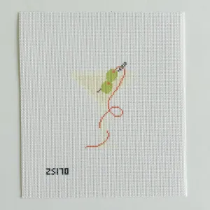 Needlepoint Martini Printed Canvas