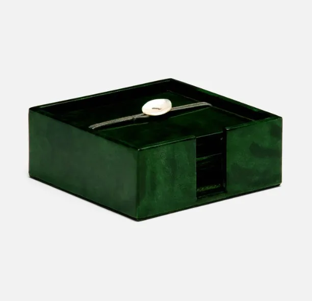 Nelson Emerald Gloss Coasters