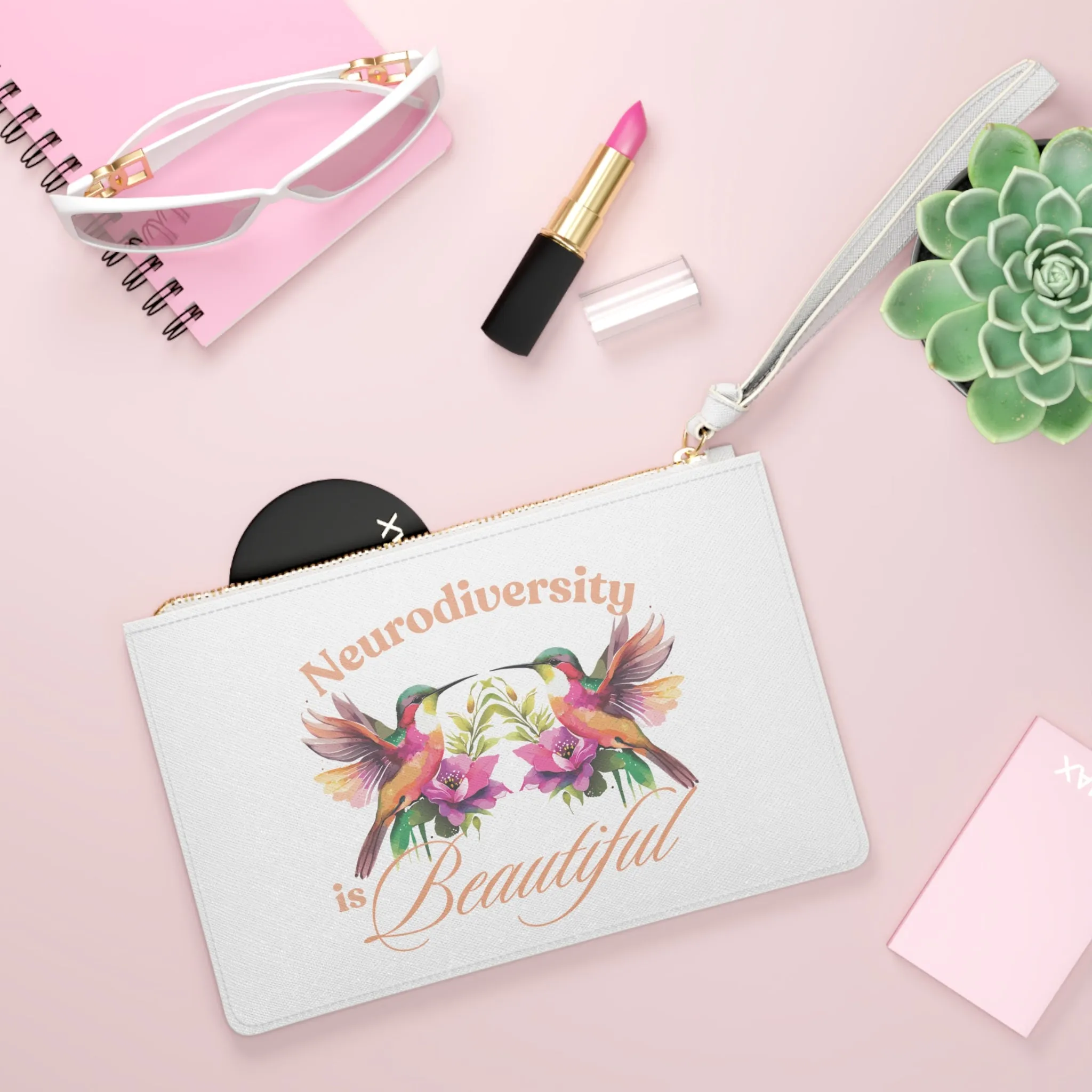 Neurodiversity is Beautiful Clutch Bag