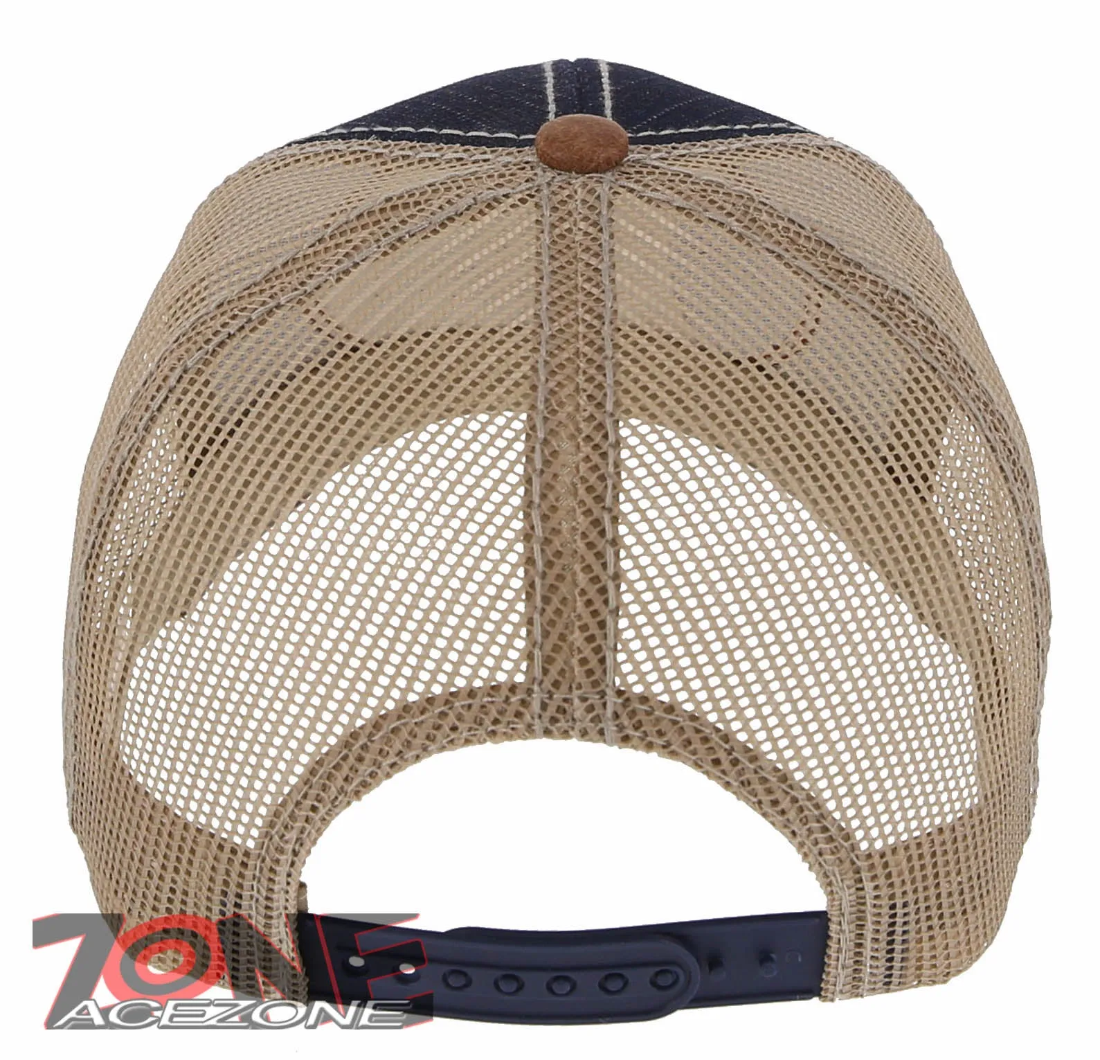 NEW! COCK ROOSTER FIGHT MESH TRUCKER SNAPBACK BASEBALL CAP HAT BLUE JEAN