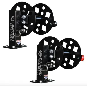 NEW Heavy Duty Diamond 12" Pair of Single Welding Lead Reels