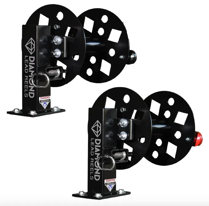 NEW Heavy Duty Diamond 12" Pair of Single Welding Lead Reels