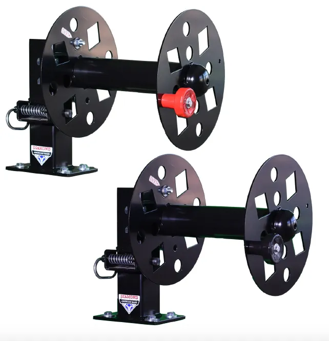 NEW Heavy Duty Diamond 12" Pair of Single Welding Lead Reels